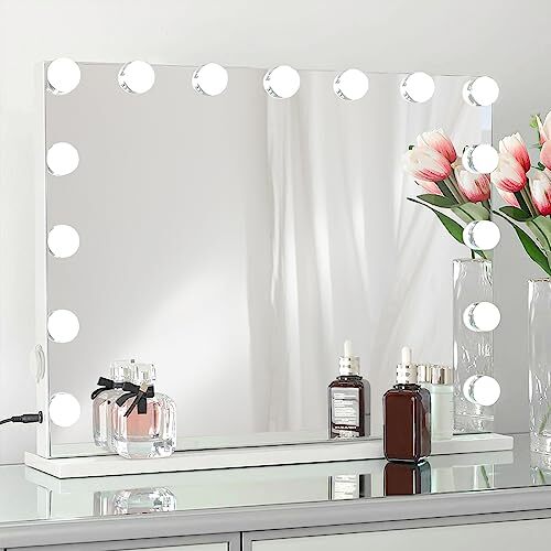 FENCHILIN LED Vanity Mirror with Lights for Makeup and Skincare