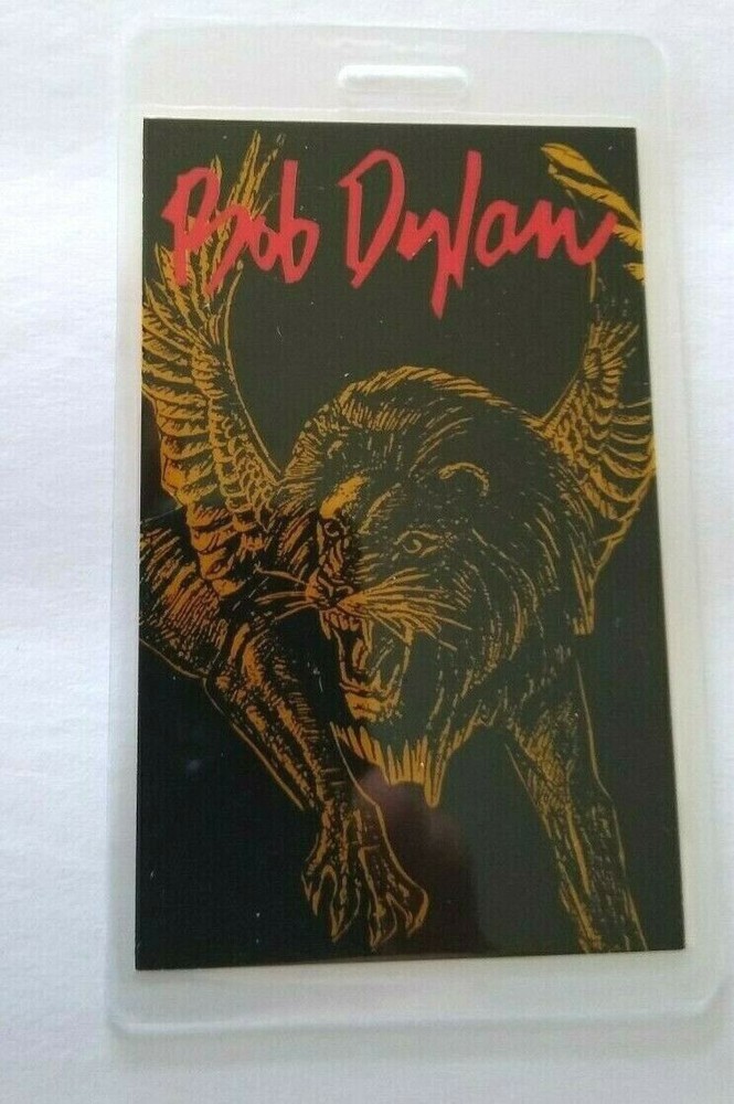 Bob Dylan Backstage Pass Lion With Wings Original 1992 Folk Rock Music Tour