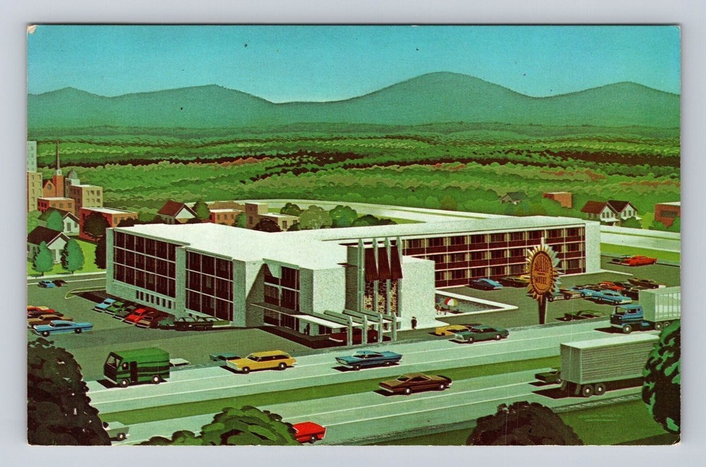 Knoxville TN-Tennessee, Quality Motel Downtown Restaurant Vintage Postcard