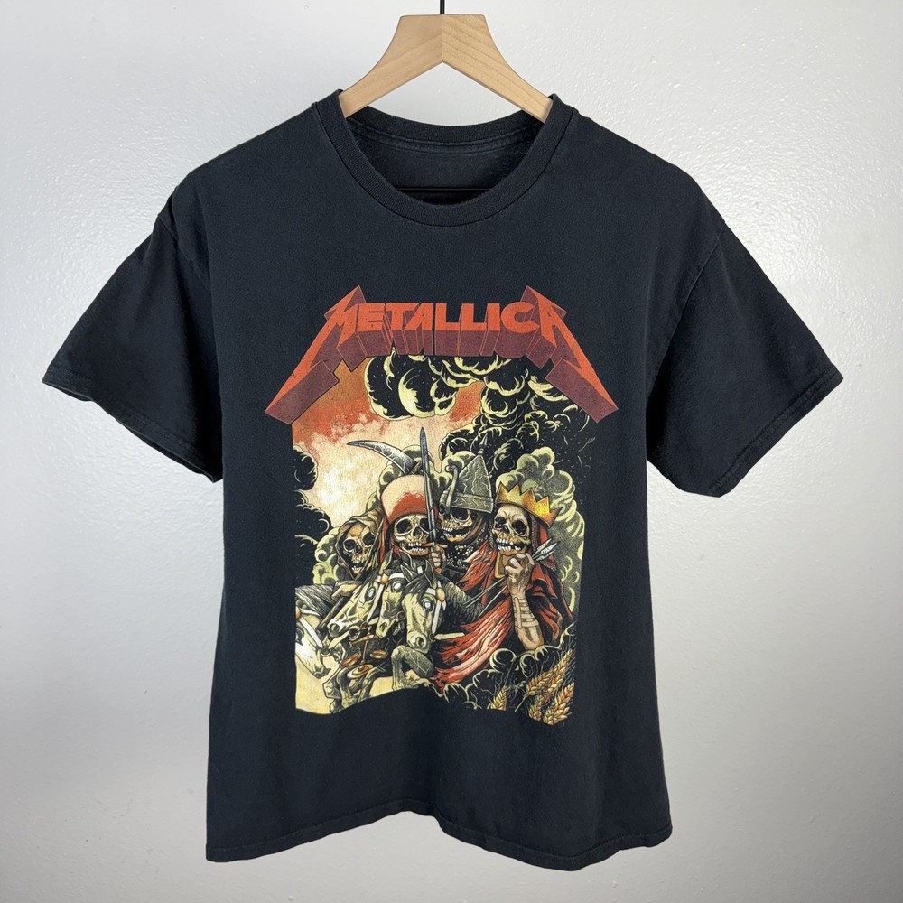 Metallica The Four Horseman T Shirt Black Heavy Metal Concert Band Size Medium