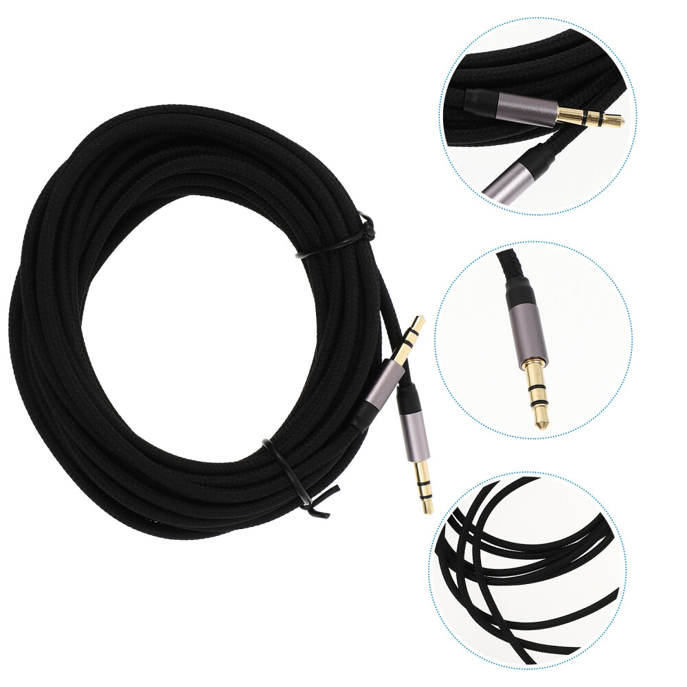 USB to 3.5mm Audio Jack Headphone Cable with TPE Tensile Cotton Cover
