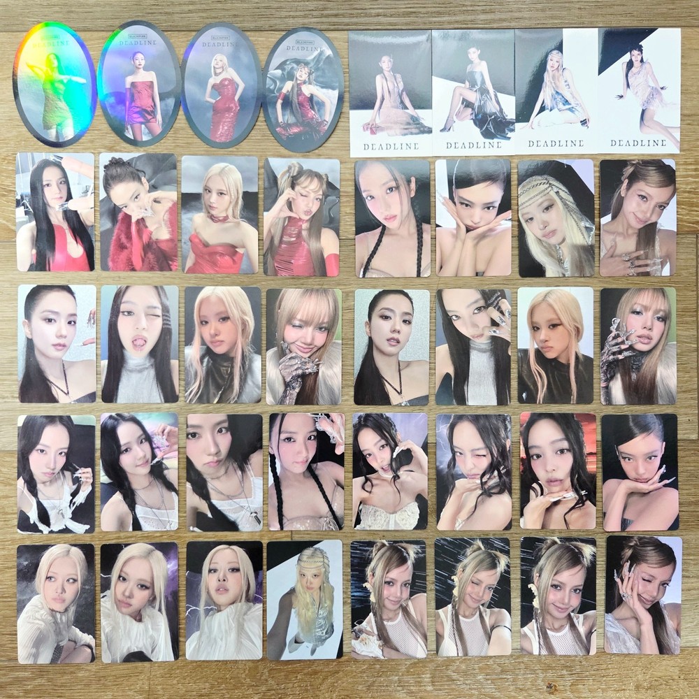 BLACKPINK 3rd MINI ALBUM DEADLINE Official Album Photocard Black,Pink,Gray,Silve