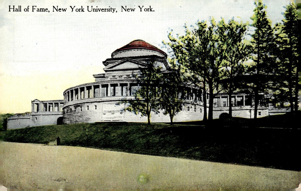 C1910 Hall of Fame New York University NYU Bronx NYC Antique Litho Postcard