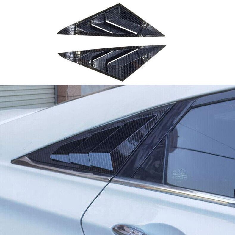 For Hyundai Sonata 2011-2014 Carbon Fiber Side Window Vent Louver Shutter Cover