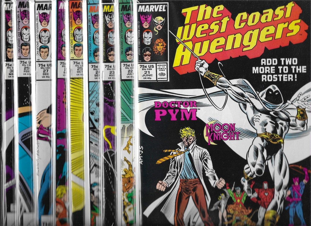 West Coast Avengers Lot Of 10 - #21 22 23 24 25 26 27 28 29 30 (Nm-) High Grade