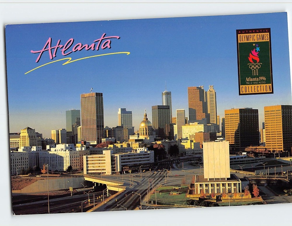 Postcard City Skyline Atlanta Georgia USA