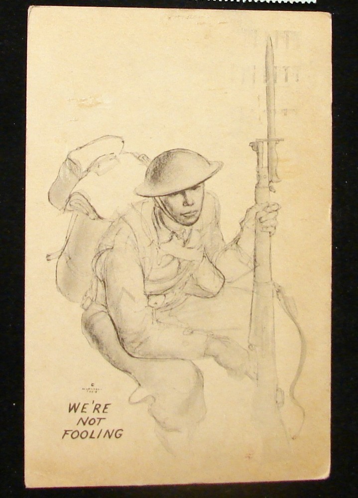 1943 Ww2 Postcard 