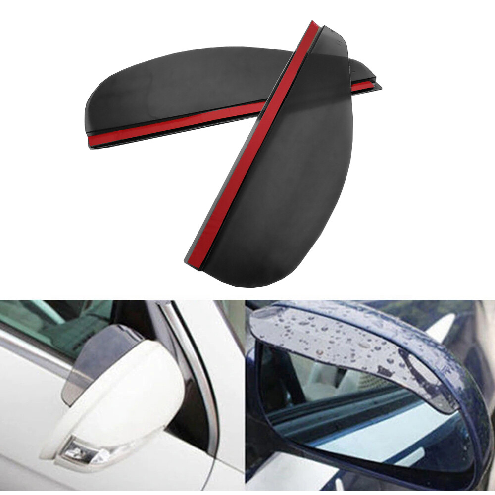 2set Car Rear View Side Mirror Rain Boards Eyebrow Guard Sun Visor Right Left Pr