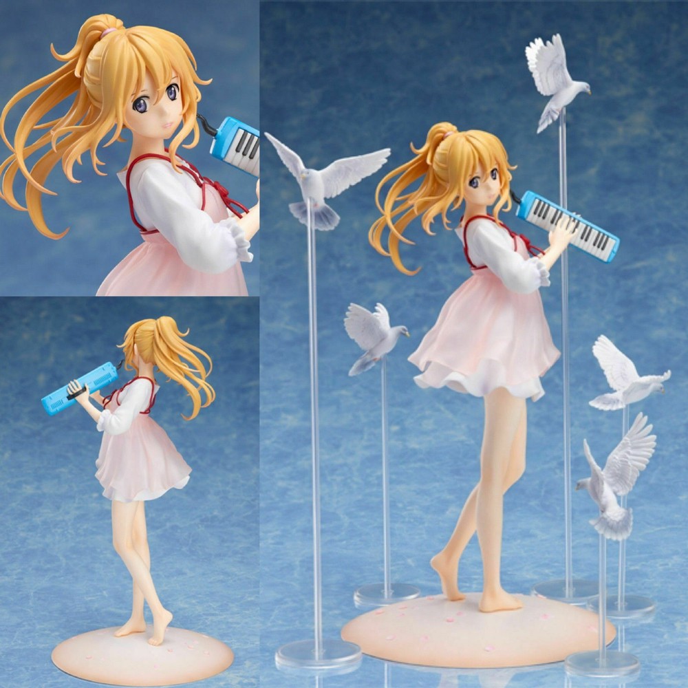 1/8 Anime Your Lie In April Miyazono Kaori Figure Cute Girl Toy Gift In Box New