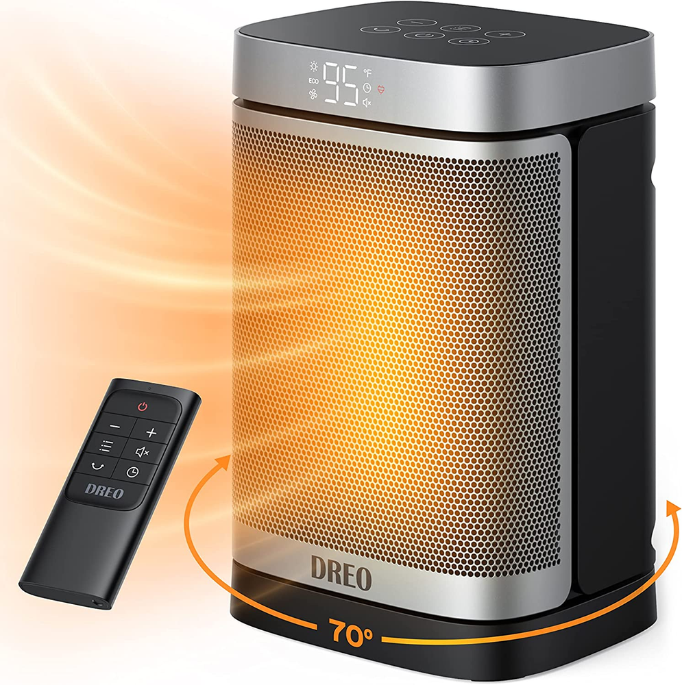 Space Heater, 1500W Portable Electric Heaters for Indoor Use, PTC Ceramic Heater