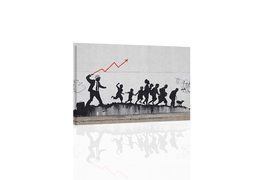 Banksy Mural  - CANVAS OR PRINT WALL ART