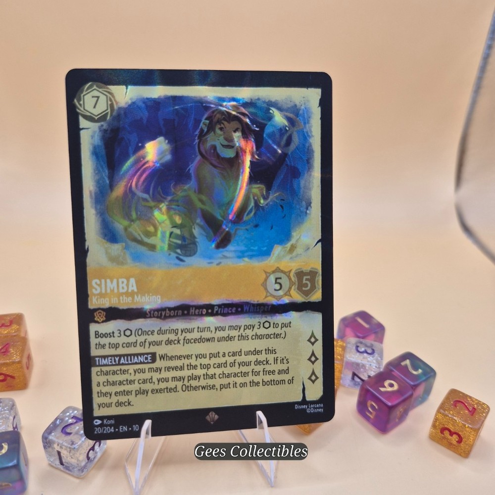 Simba - King in the Making 20/204 Whispers in the Well HOLO Foil