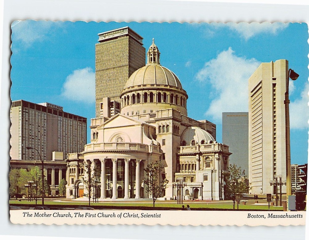 Postcard The Mother Church First Church of Christ Scientist Boston Massachusetts