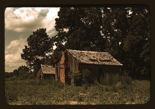 Photo:Abandoned shacks, vicinity of Beaufort, S.C.