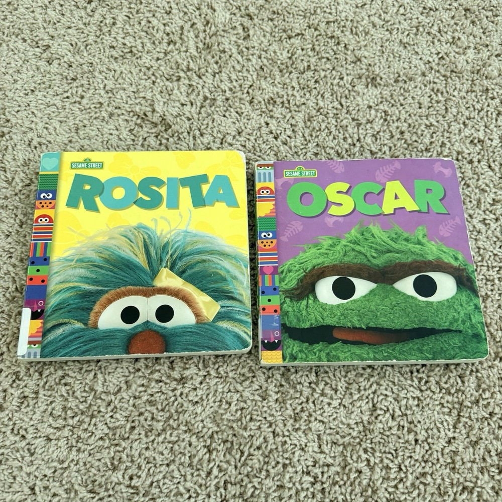 Rosita & Oscar Sesame Street Friends Board Books Andrea Posner-Sanchez Lot Of 2