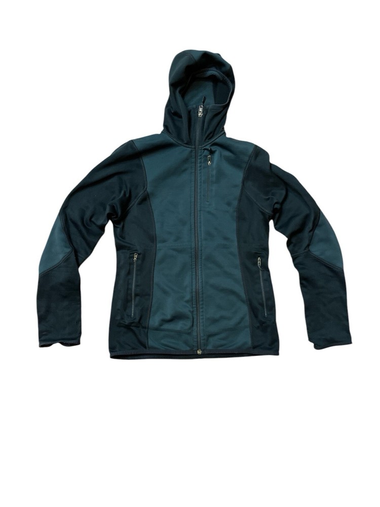 Patagonia Polartec Power Dry Full Zip Hooded Jacket Women's Small Black