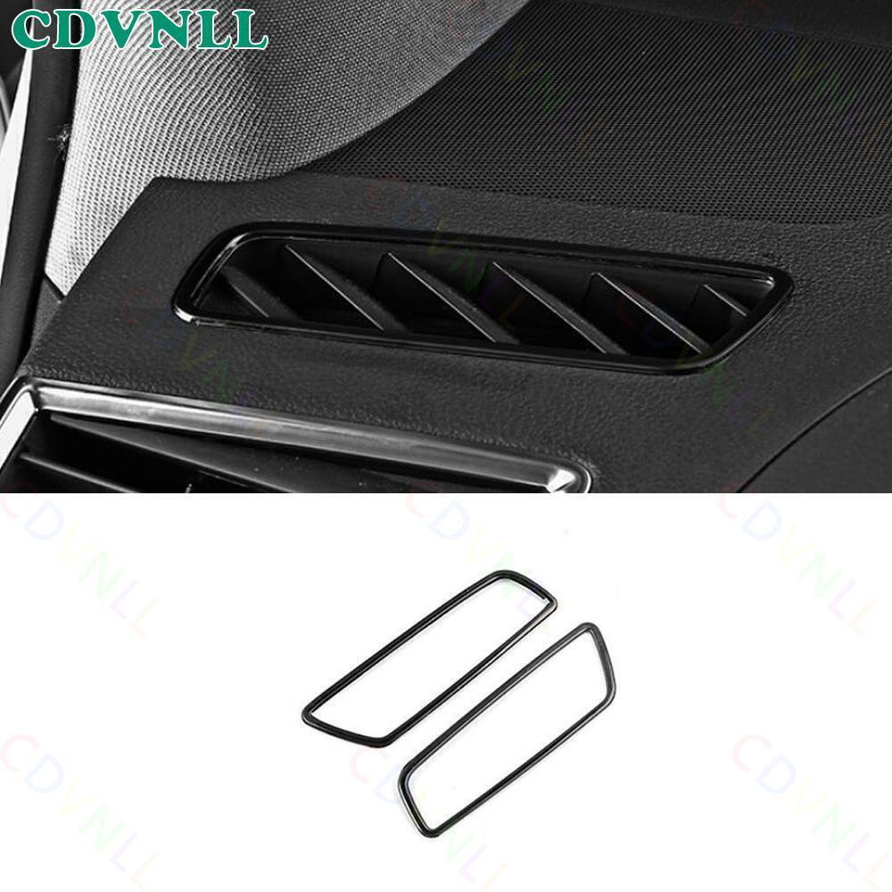 For Audi Q5 2009-2017 Black Steel Dashboard Instrument L&R Air Outlet Vent Trim