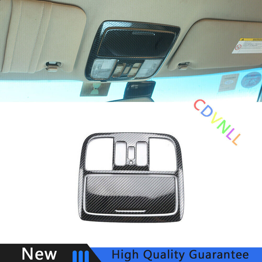 For Honda Accord 08-2013 Steel Carbon Fiber Front Reading Light Lamp Frame Trim