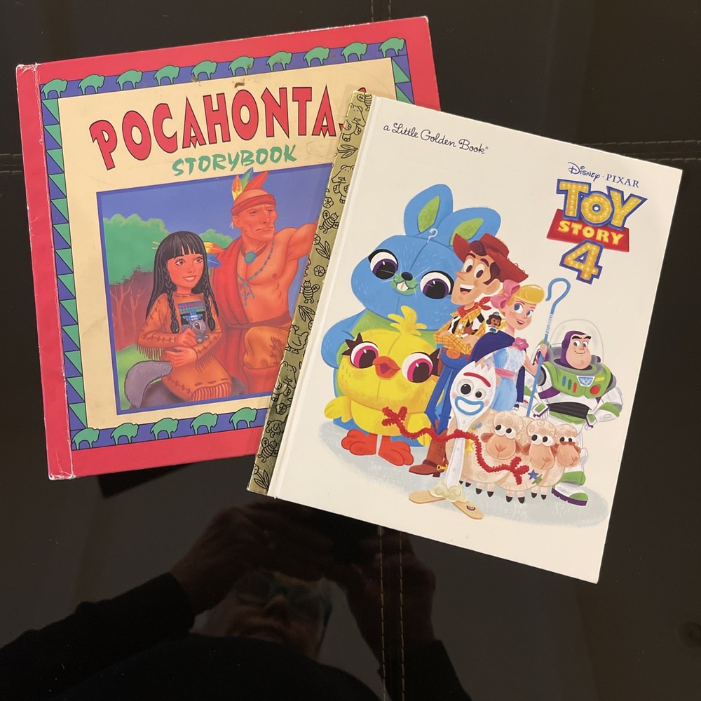 Vintage Toy Story 4 Little Golden(2019)  & Pocahontas Landoll’s (1995) Storybook