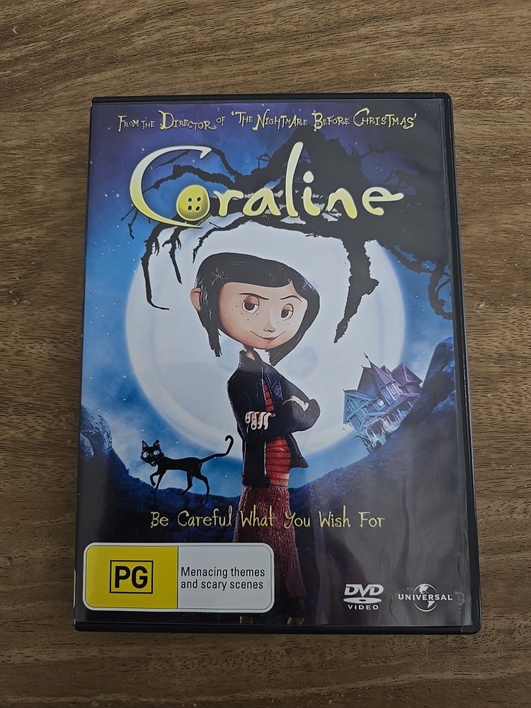 Coraline DVD Region 4 in Good Condition