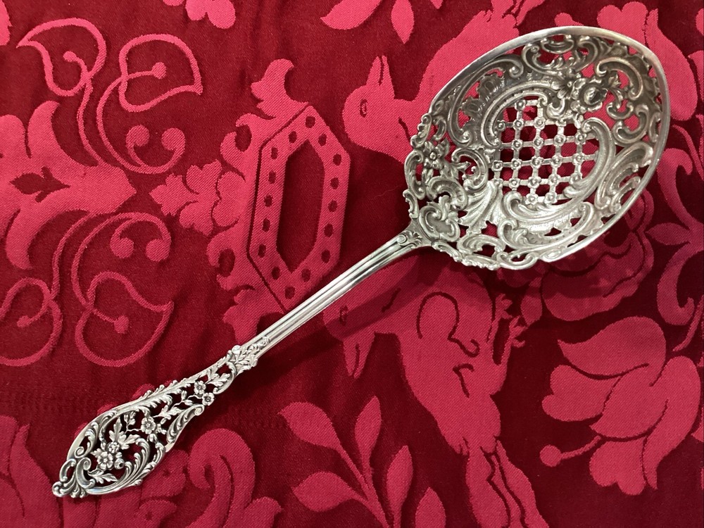 Trianon pierced Sterling By Dominick & Haff Caldwell RET. Pierced Ice Spoon 9
