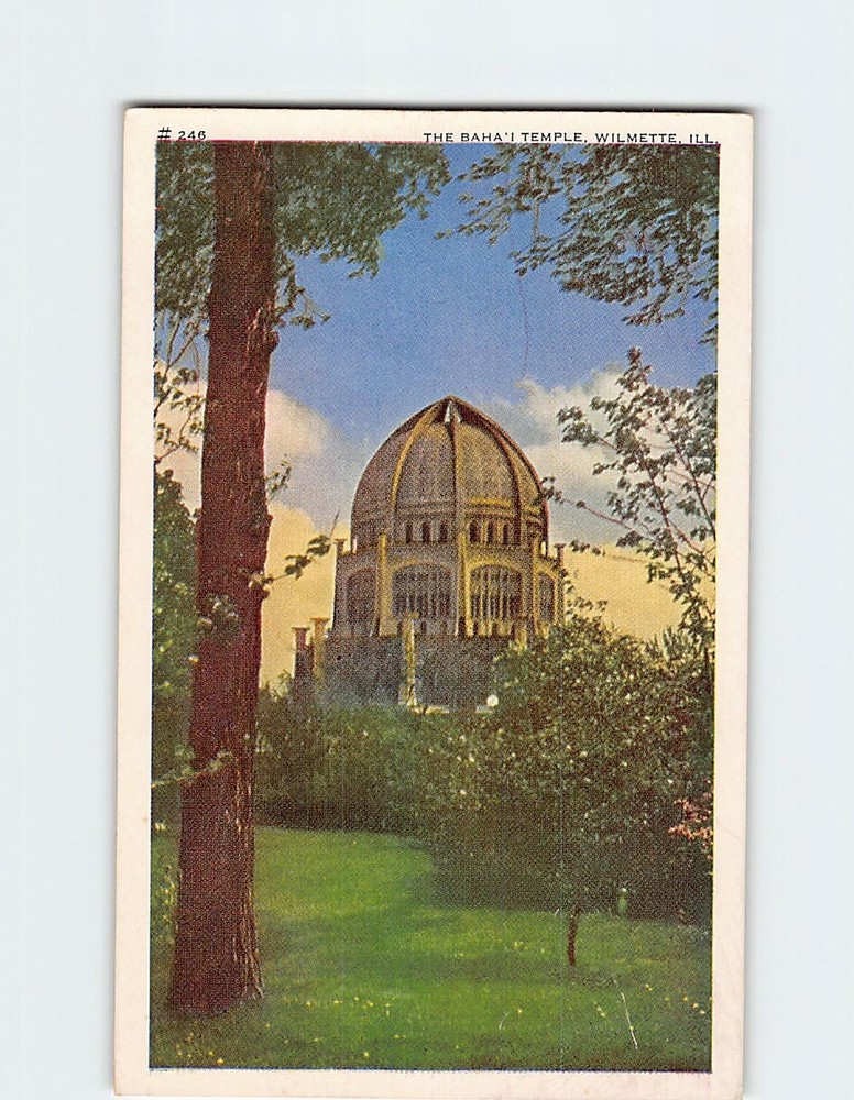 Postcard The Baha I Temple Wilmette Illinois USA