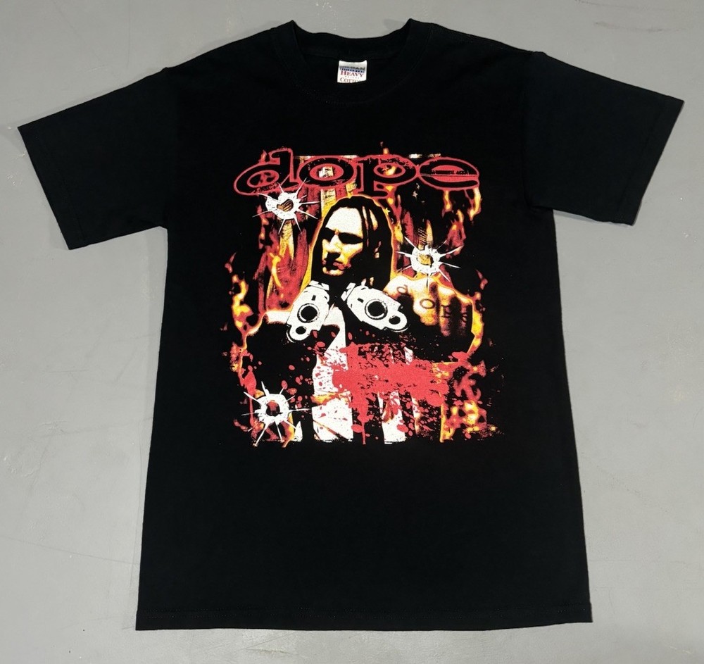 Vintage 2000s Bang You’re Dead Dope Band t Shirt Black Size Small