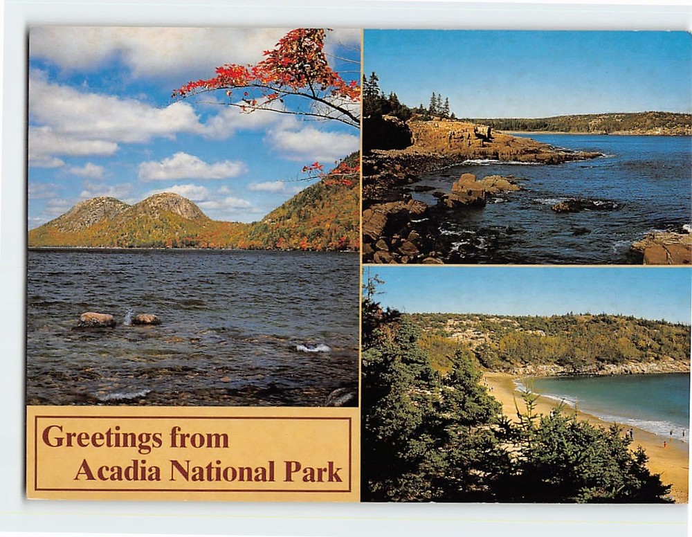 Postcard Scenes & Views Greetings from Acadia National Park Maine USA-image