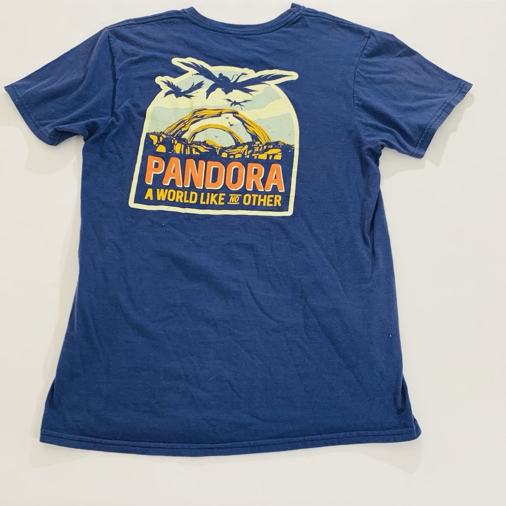 Disney Parks Pandora Avatar World T-Shirt Blue Adult Small Crewneck Tee Vacation