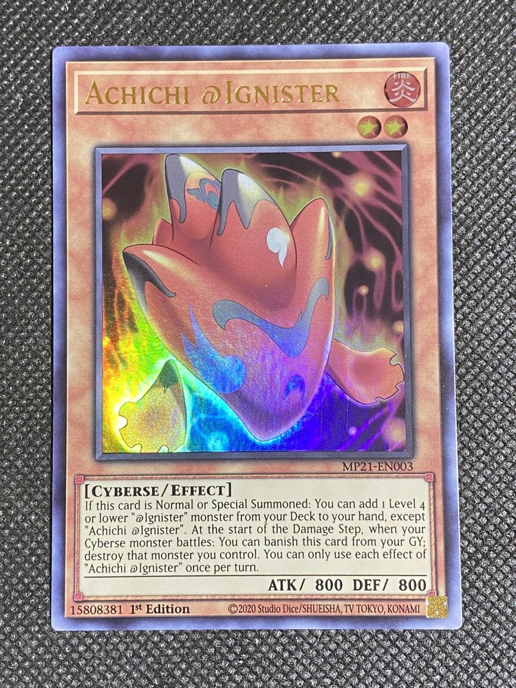 YuGiOh Achichi @Ignister MP21-EN003 Ultra Rare 1st Edition NM-image