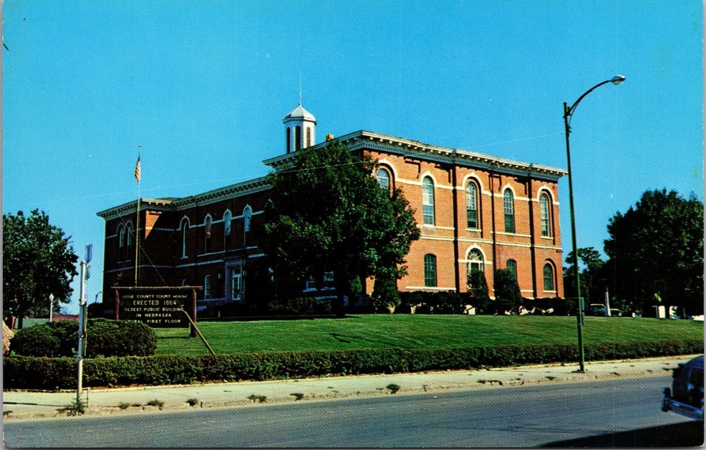 Otoe County Courthouse, Otoe County, Nebraska-Chrome Postcard