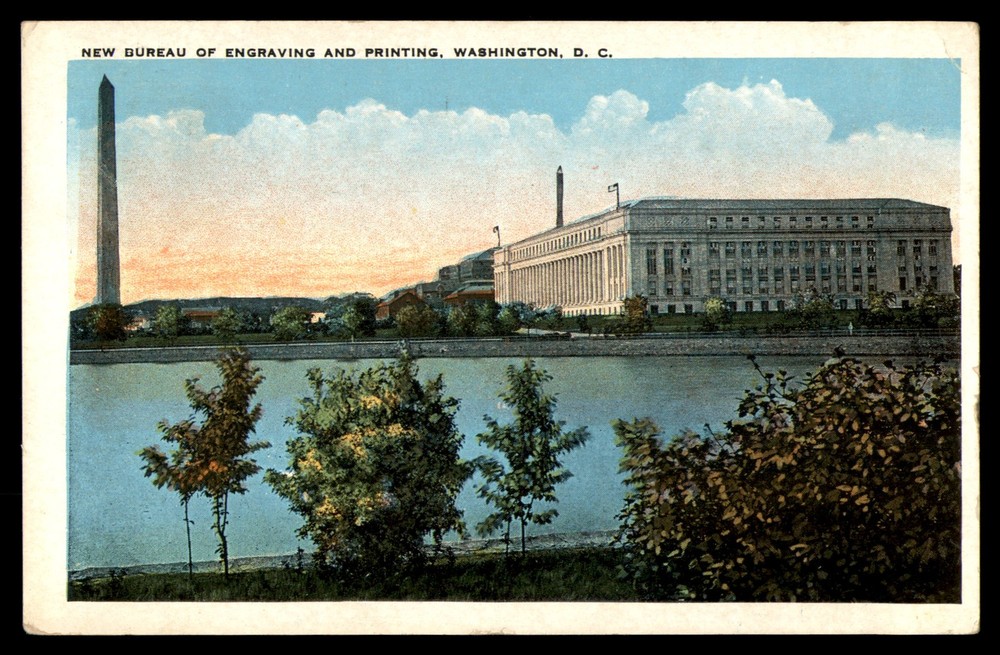 Postcard New Bureau of Engraving and Printing, Washington D.C.