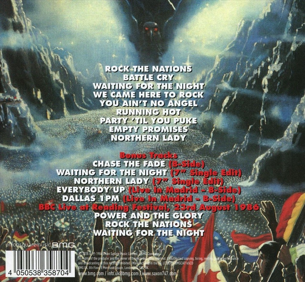Saxon Rock The Nations New Cd