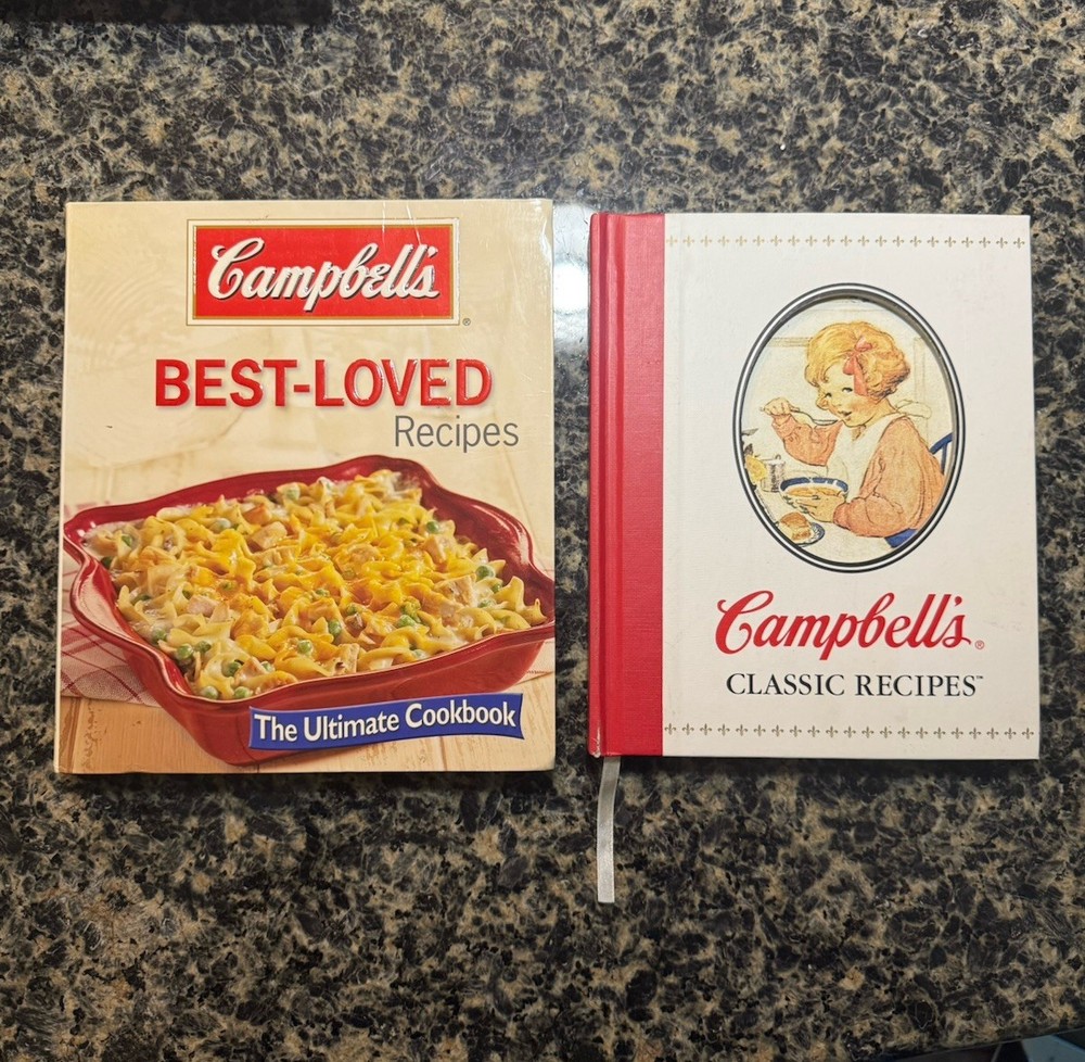 Campbell's Collection Best-Recipes & Campbell's Classic Recipes Book Hardcovers