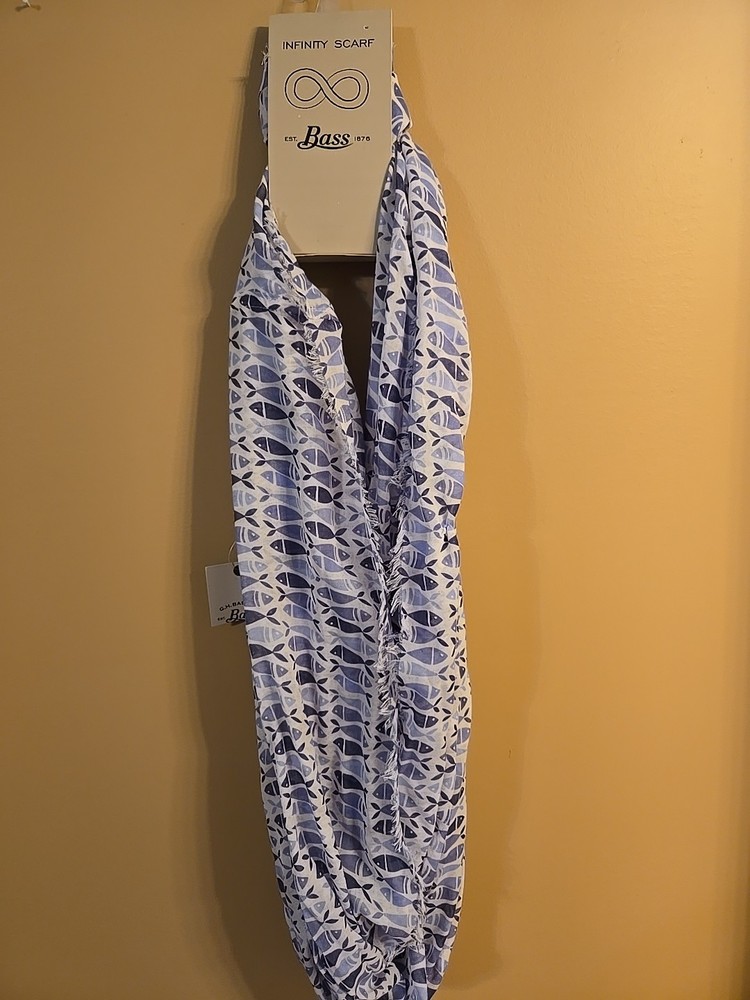 G.H. Bass Infinity Scarf Fish Pattern