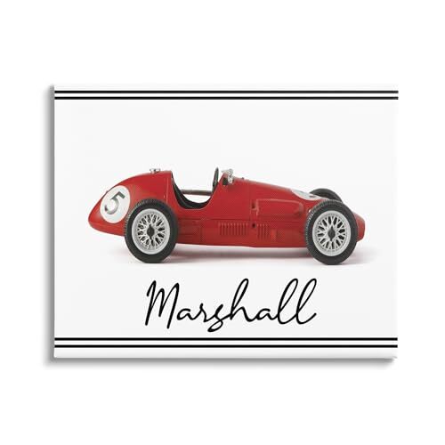 Boy's Toy Car Personalized Canvas Wall Art
