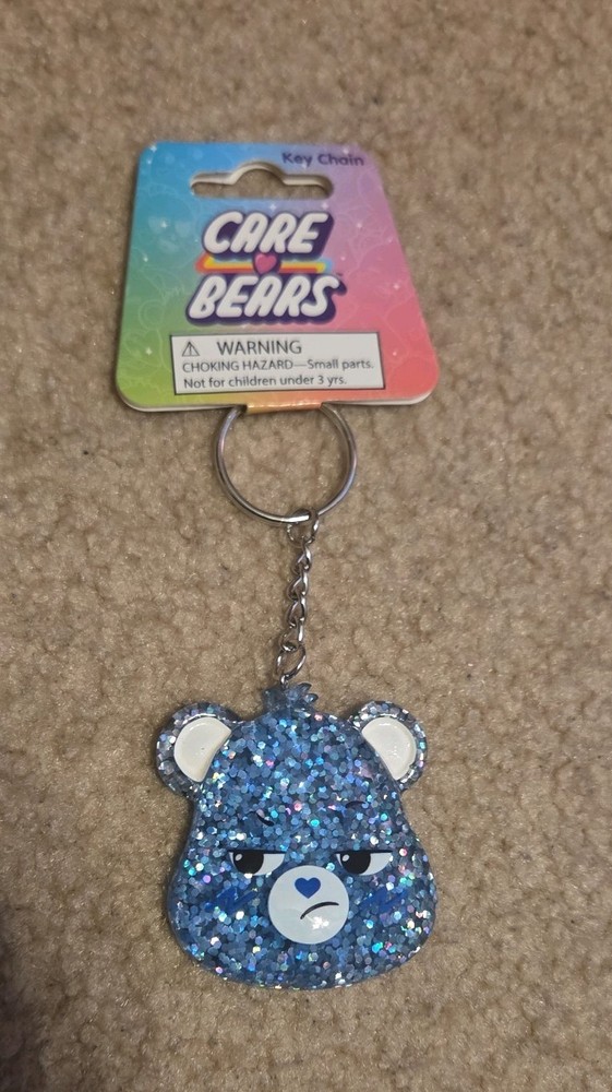 Care Bears - Cheer Bear - Glitter Head Keychain