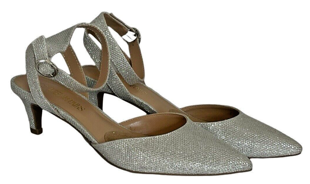 Dream Pairs Silver Heels 7.5 Great for Wedding Parties Holiday Strappy Ankle Box