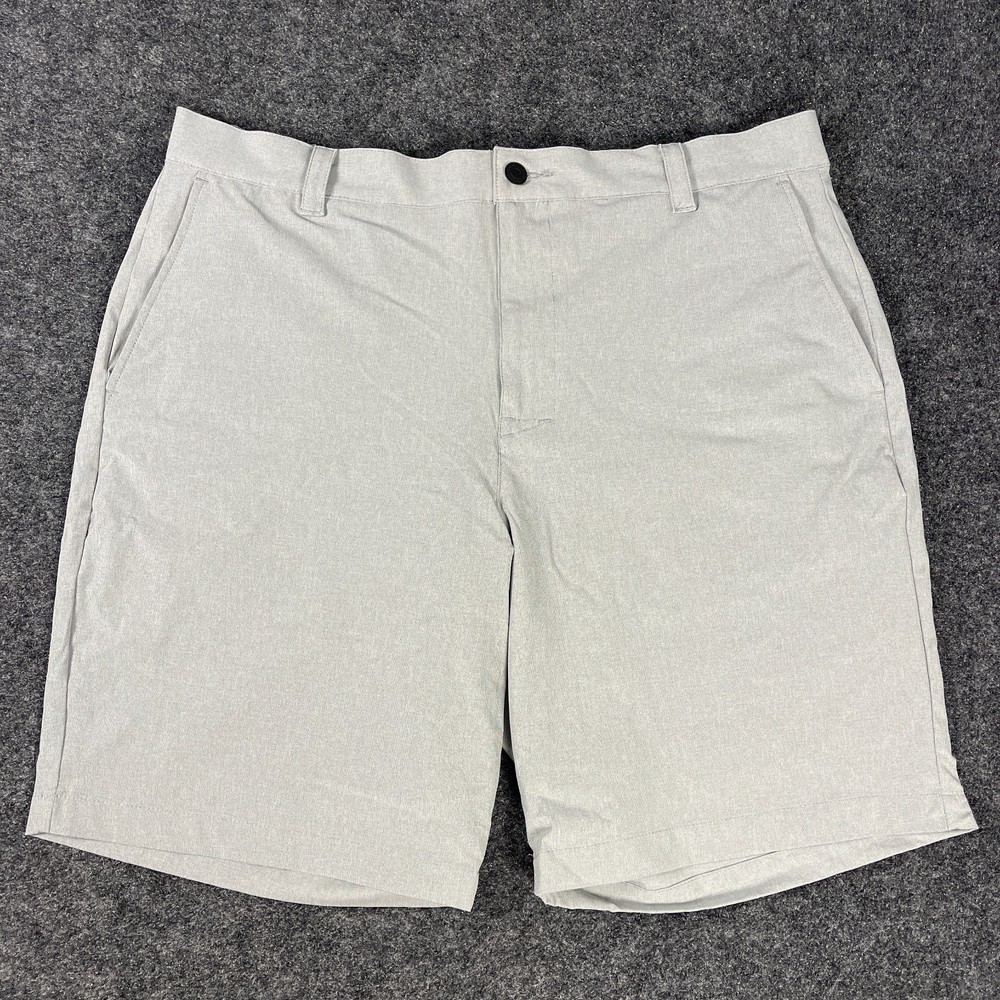 Banana Republic Shorts Mens 40 Gray Stretch Elastic Waist Flat Front Casual