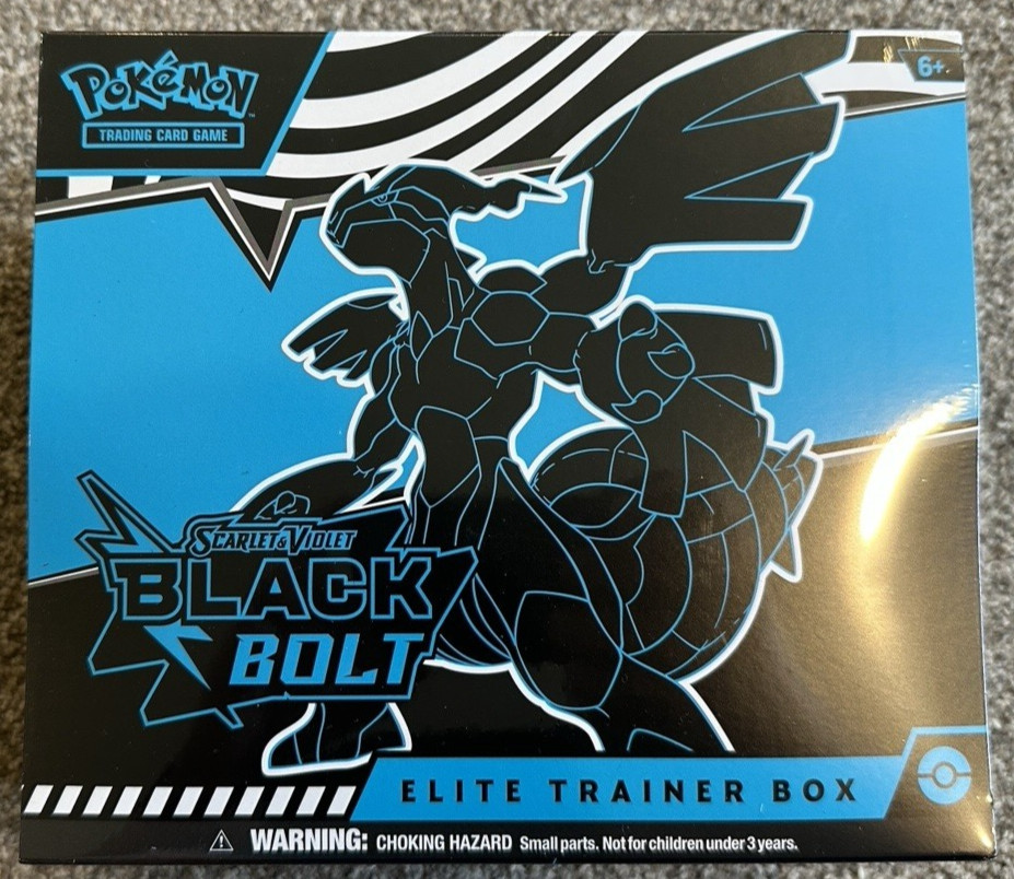 Pokémon TCG Scarlet & Violet BLACK BOLT Elite Trainer Box ETB NEW/Factory Sealed