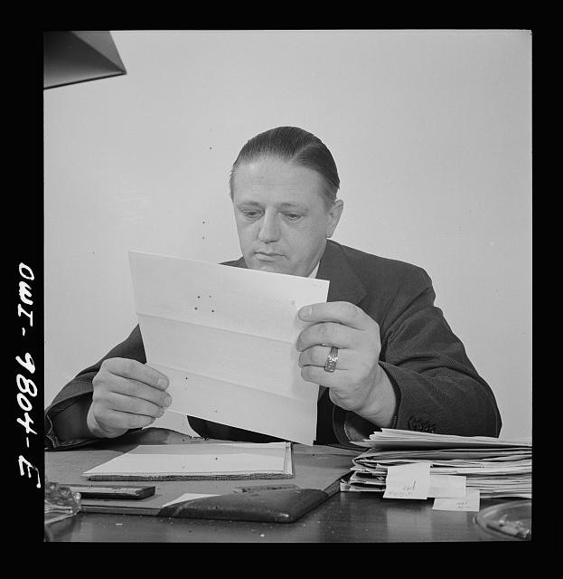 Washington DC South African Legation Commercial Attach� 1942 Man at Desk