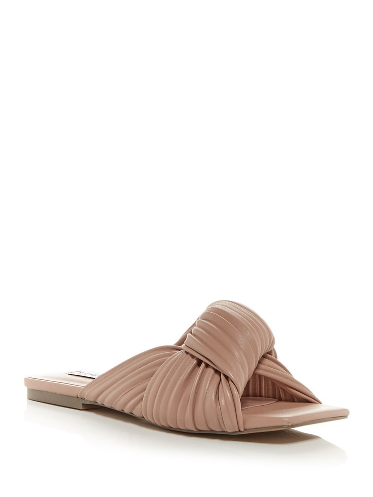 STEVE MADDEN Womens Pink Ruched Mentor Slide Sandals Size 8.5 M