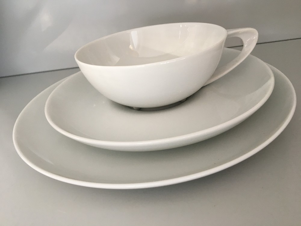 Rosenthal DROP White Luigi COLANI  I. Wahl  CUP SAUCER PLATE Tea SET
