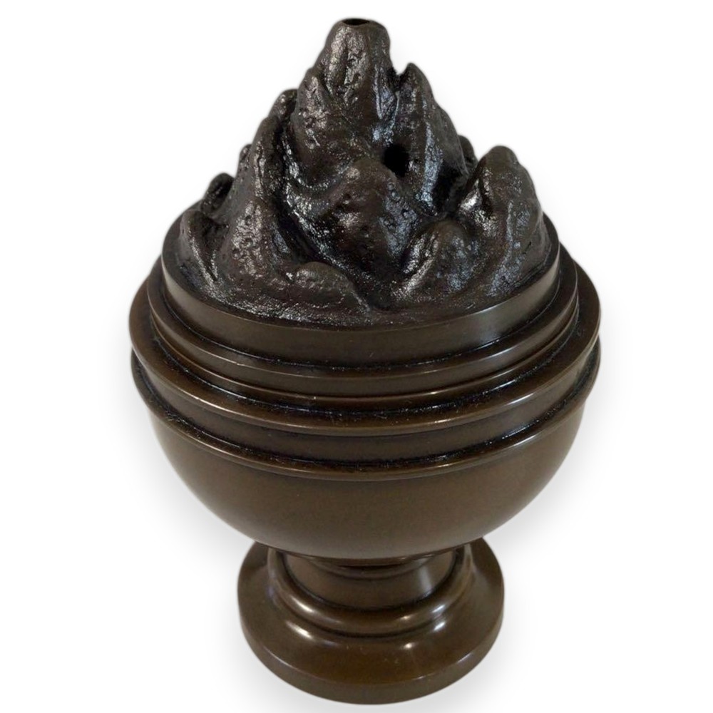 Japanese Bronze Incense Burner Vintage Metal Censer Metalwork Koro 3.3 inch