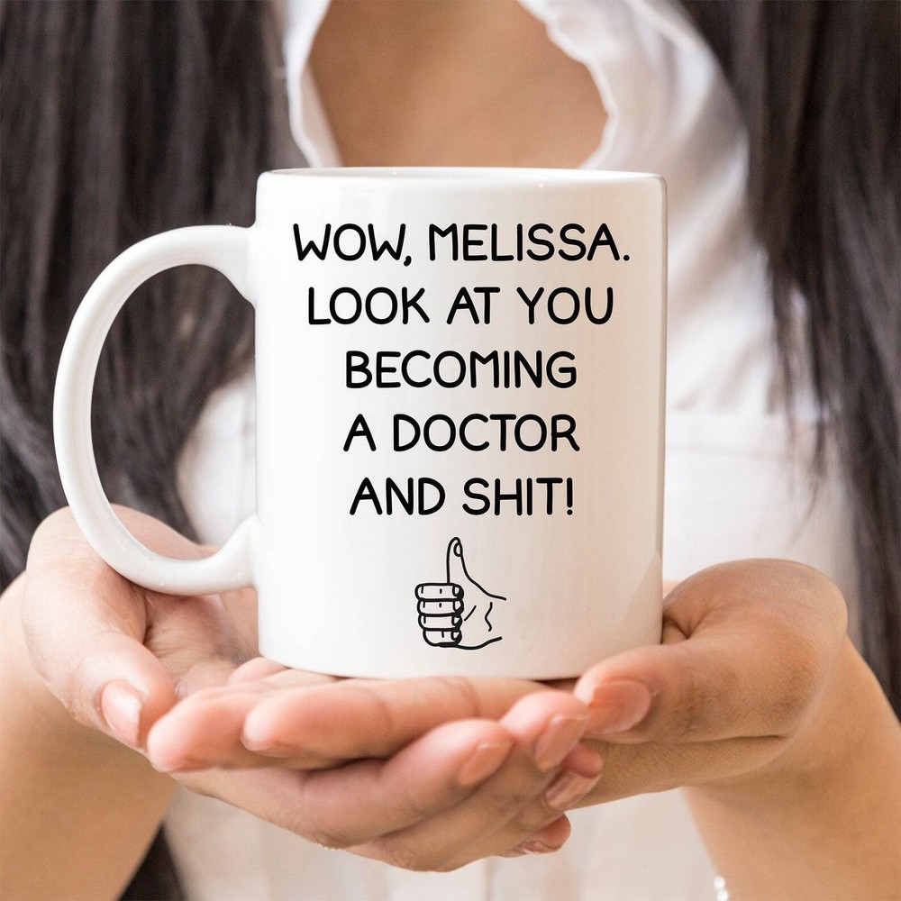 New Doctor Mug Personalized Doctor Graduation Ceramic Cup Doctor Gift Graduation