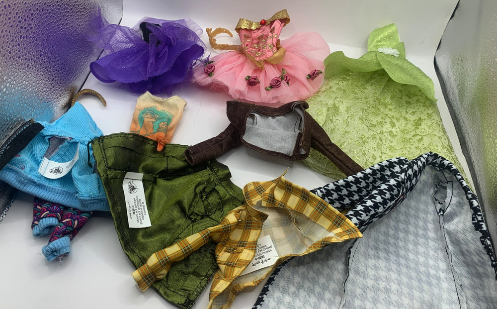 Lot Disney Store Exclusive Princess Doll Dresses Outfits Clothes Dress Jackets