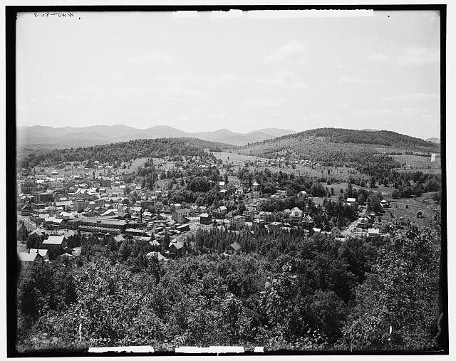 Photo:Saranac Lake NY 1902 Mt Pisgah Adirondack Mountains View