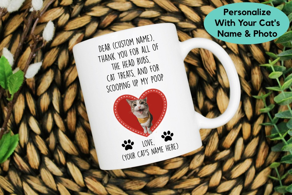 Personalized Cat Gift Cat Gift For Him Custom Cat Mug Cat Dad Birthday Gift For