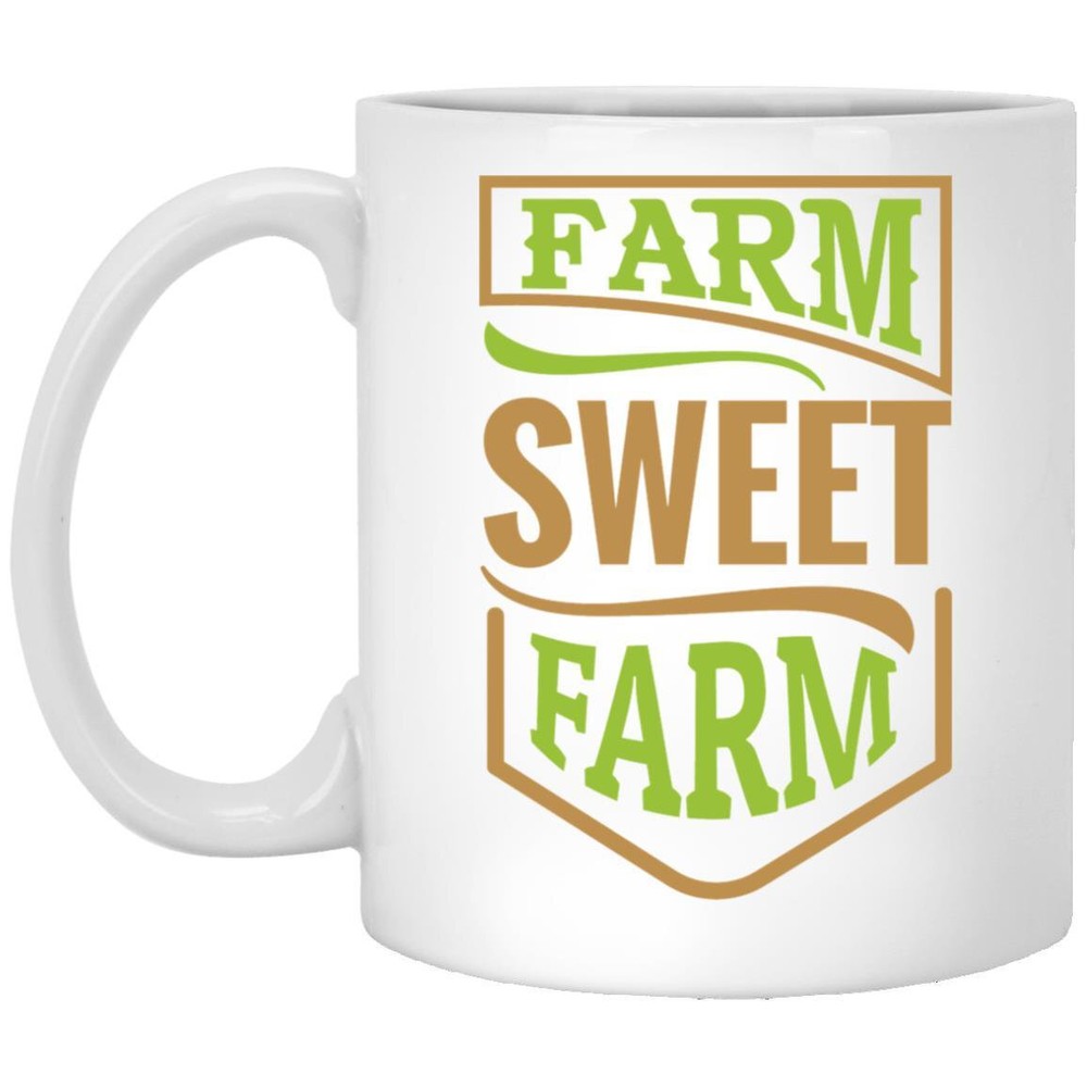 Farm Sweet Farm Coffee Mugs Gift For Mom Dad Husband Wife Grandma Grandpa