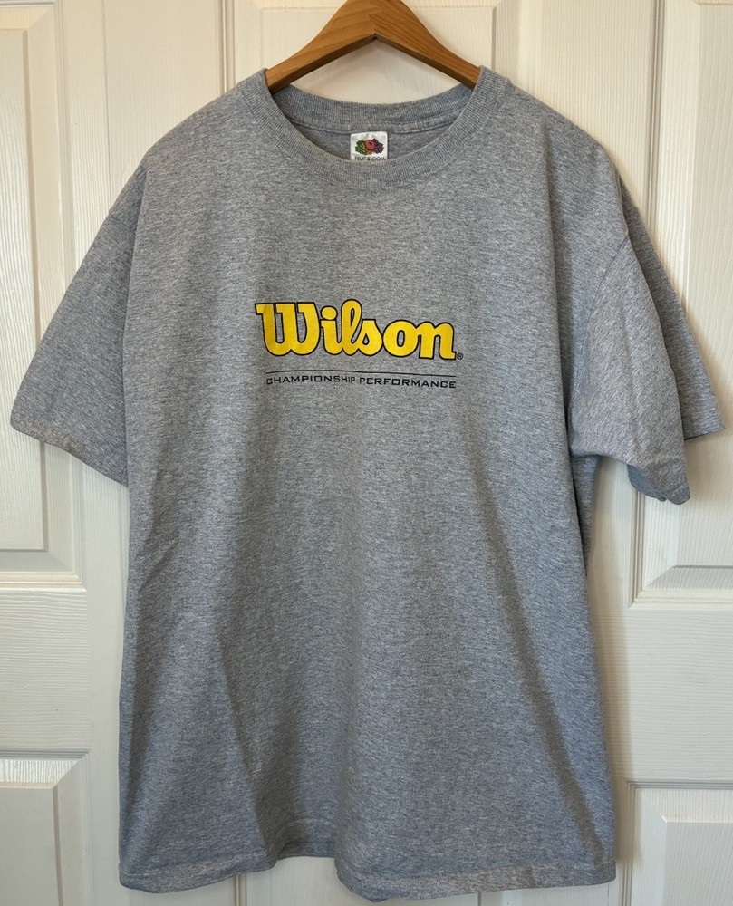 Vintage Wilson Championship Performance Logo T-Shirt Sportswear Athletic Men XL